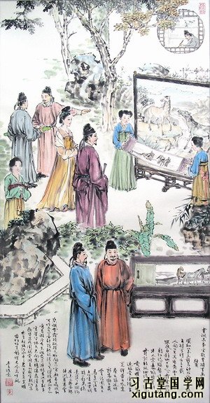 杜甫《韦讽录事宅观曹将军画马图》：国初已来画鞍马，神妙独数江都王。将军得名三十载，人间又见真乘黄。