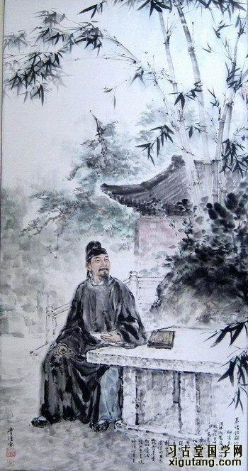 柳宗元《晨诣超师院读禅经》：汲井漱寒齿，清心拂尘服。闲持贝叶书，步出东斋读。真源了无取，妄迹世所逐。澹然离言说，悟悦心自足。