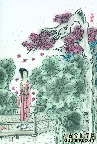 孟郊《列女操》：梧桐相待老，鸳鸯会双死。贞妇贵殉夫，舍生亦如此。波澜誓不起，妾心井中水。