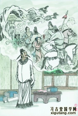 元结《贼退示官吏·并序》：昔岁逢太平，山林二十年。泉源在庭户，洞壑当门前。井税有常期，日晏犹得眠。忽然遭世变，数岁亲戎旃。