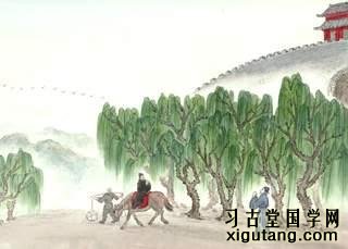 李颀《送魏万之京》：朝闻游子唱骊歌，昨夜微霜初度河。鸿雁不堪愁里听，云山况是客中过。