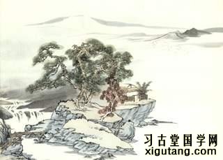 刘长卿《寻南溪常山道人隐居》：一路经行处，莓苔见屐痕。白云依静渚，芳草闭闲门。过雨看松色，随山到水源。溪花与禅意，相对亦忘言。