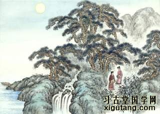 王维《山居秋暝》：空山新雨后，天气晚来秋。明月松间照，清泉石上流。竹喧归浣女，莲动下渔舟。随意春芳歇，王孙自可留。
