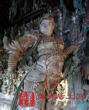 双林寺雕塑--韦驮 双林寺雕塑--韦驮